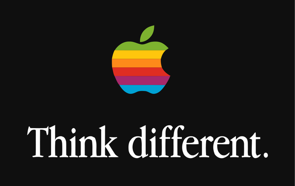 Apple logo Think Different vectorized